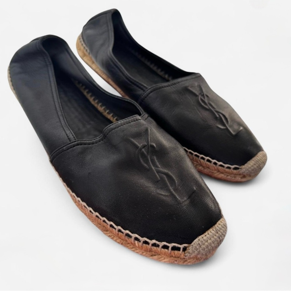 Auth YSL Black Espadrilles